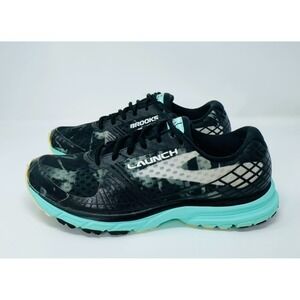 Brooks Launch 3 Running Shoes Women's Size 9.5 Sneakers Black Teal 1202061B071